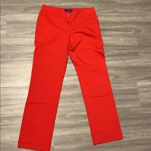Red dress pants